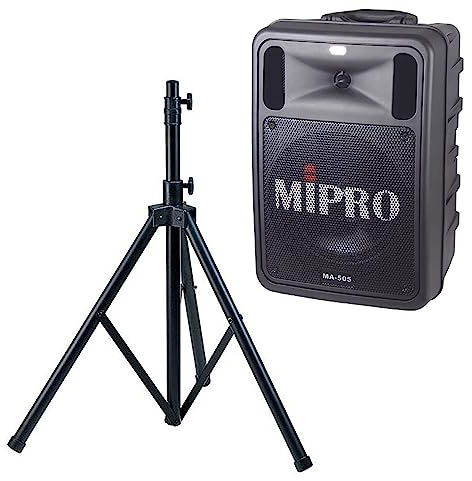 Mipro MA-505R2 Mobiles Beschallungssystem Lautsprecher mit Akku + Stativ