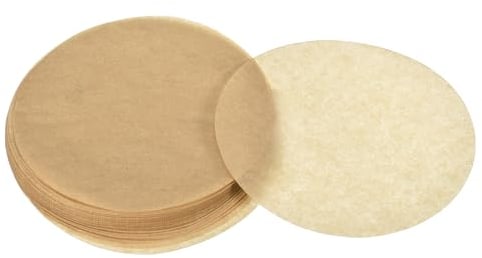 uxcell 100pcs Parchment Paper Rounds 4 Inch, Round Parchment Paper Non Stick for Baking Small Cakes, Separating Frozen Meat, Toaster Oven, Brown