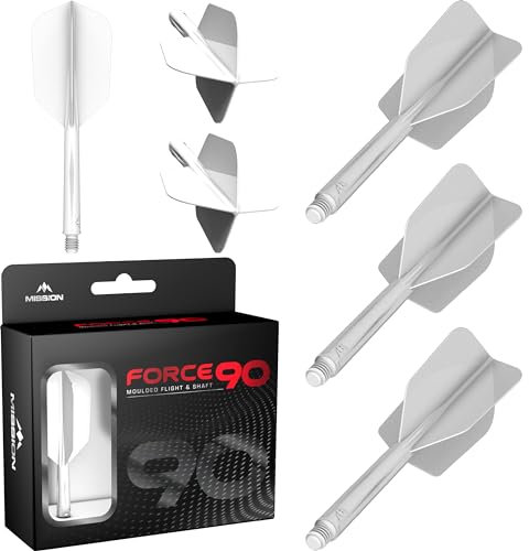 Mission Force 90 Slim White - Dart Flights Inbetween