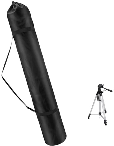 Hezhou Sac Trépied 120cm Oxford Sac pour Trépieds Sac pour Support Sac de Transport pour Trépied Housse pour Trépied de Micro Photographie Noir Pliable avec Sangle Rembourrée