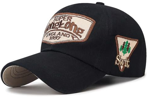 WUODHTW Baseballkappe für Herren und Damen, USA-Flagge, Camouflage, Netzstoff, taktischer Operator, Armee, Militär, Schießen, Jagd, Schwarz A, Einheitsgröße