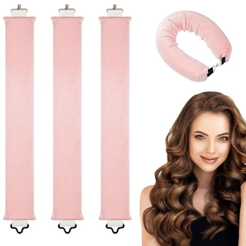 3-Stück Overnight Blowout,Blowout Hair Overnight,Heatless Curls Band,Hitzefreie Lockenwickler,Heatless Blowout Curler Haken,Nacht Lockenband,Locken über Nacht Werkzeuge,Diy Hitzefreier Haarstyling