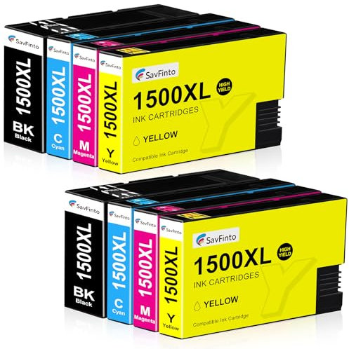 SavFinto 1500XL Druckerpatronen Ersatz für Canon PGI-1500XL PGI1500XL Tintenpatronen Kompatibel für Canon Maxify MB2750 MB2300 MB2150 MB2050 MB2350 MB2755 MB2155 MB2000