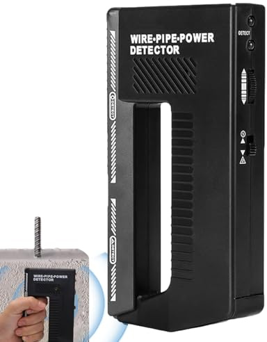Wpp123 Drahtrohr, Stromdetektor, Drahtfinder in Wänden, Hochempfindlicher, Einstellbarer elektrischer Drahtfinder in der, Wandscanner Metalldetektor Wand für Metall und Wechselstromkabel