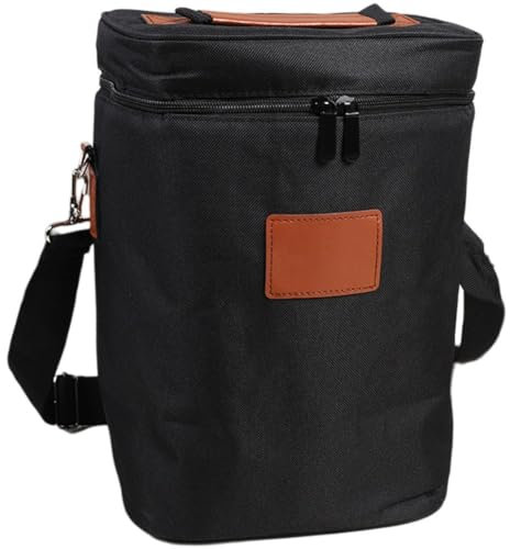 Cooler Wine Bottle Insulated Bag, 4 Bottle Insulated Wine Cooler Bag, Portable Wine Carrier with Shoulder Strap Unique Wine Carrier for Picnic