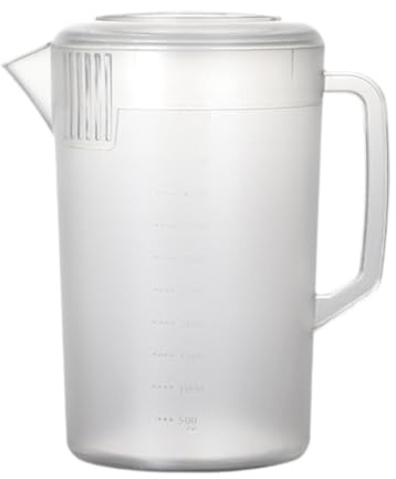 SiaBiced Messbehälter für Flüssigkeiten, 5L Krug für Saft Und Wasser, Klar