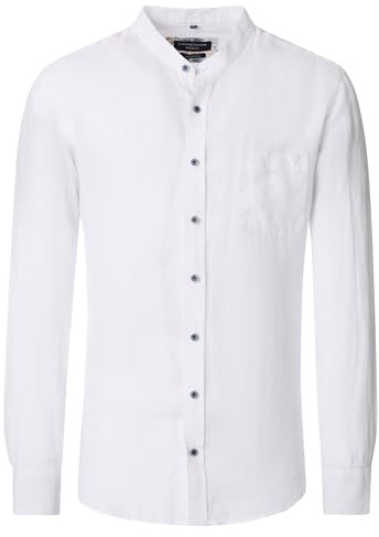 CASAMODA Leinenhemd Uni Casual Fit