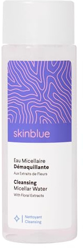 Eau Micellaire Démaquillante Skinblue - 200 ml - Apaisante & Hydratante - Fleur de Bleuet, Fleur d’Oranger & Thé Vert - Démaquille tous types de maquillage, même waterproof - Peau douce et confortable
