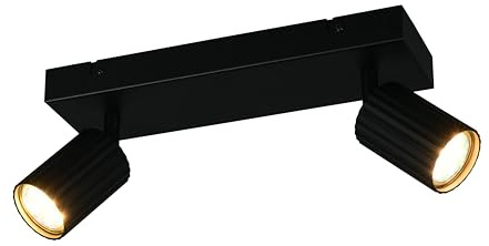 Trio Leuchten Strahler Soka 867700232, Metall Schwarz matt, exklusive 2x GU10