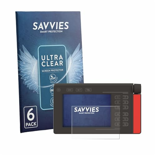 Savvies 6 Stück Schutzfolie für Müller Elektronik SMART570 Displayschutz-Folie Ultra-Transparent