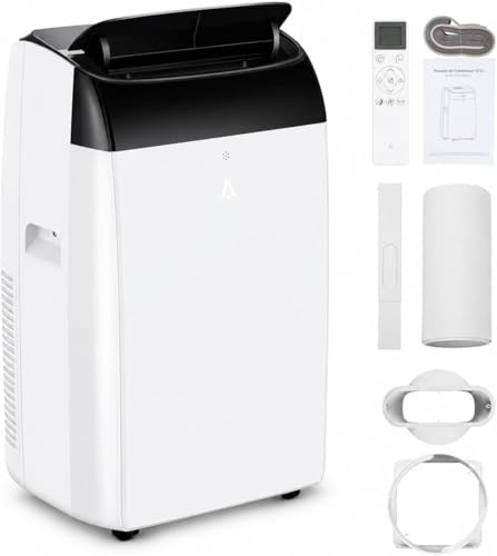 Garvee Mobile Klimaanlage 12000 BTU - Leise 48dB 3-in-1 Klimagerät mit Kühlung, Luftentfeuchter & Ventilator, Selbstverdunstung, 24h-Timer, für Räume bis 51m² [Energieklasse A+++]