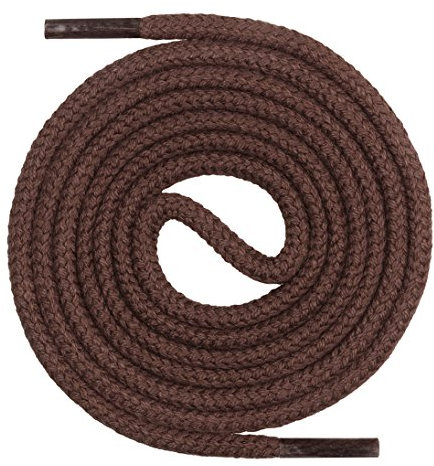Mount Swiss runde Premium-Schnürsenkel aus 100% Baumwolle - sehr reißfest Farbe Dunkelbraun Länge 70cm