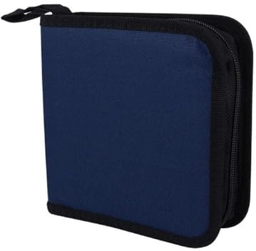 Socobeta Porta CD Dvd Protable Oxford Panno 40 Dischi CD Porta Dvd Custodia per DJ Custodia con Cerniera Custodia Organizer