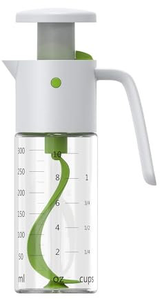 Vucchini Salad Dressing Shaker Mixer Bottle Homemade Salad Dressing Container - BPA Free Glass Juice Storage Ketchup