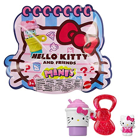 Hello Kitty GVB10 - Sanrio Minis Überraschungs-Figuren (3,8 cm) – Stempel, Bleistiftaufstecker und Schlüsselanhänger, Schreibwarenzubehör, Spielzeug Geschenk für Kinder ab 3 Jahren