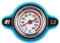 Qiilu Thermostatischer Kühlerdeckel, Universeller Thermostatischer Kühlerverschlussdeckel Kühlerdeckel Wassertankdeckel Auslaufsicher mit Temperaturanzeige (Großer Kopf 1.1bar)