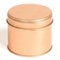 Rose Gold Round Candle Tin with Welded Side Seam - 100ml - Pack of 10