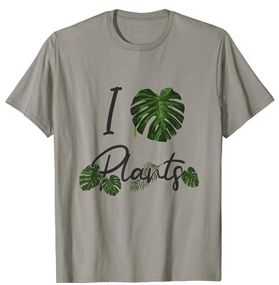 I Love Plants Blatt Monstera Deliciosa, Garten Zimmerpflanze T-Shirt