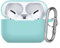 Watruer Funda para AirPods Pro 2, Funda de Piel de Silicona Suave Que Absorbe los Golpes con Llavero para el Nuevo Apple Airpods Pro 2nd Gen Case 2022 [LED Frontal Visible] - Verde