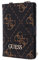 GUESS Passport Case Brown Logo