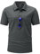 YSENTO Herren Poloshirts Kurzarm Polohemd T Shirts Golf Polo Slim Fit Tennis Polo T-Shirts mit Tasche(Dunkelgrau,3XL)