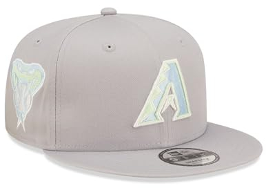 New Era Arizona Diamondbacks MLB Pastel Patch Grey 9Fifty Snapback Cap - S-M (6 3/8-7 1/4)