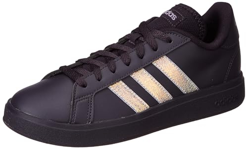adidas Damen Grand Court Base 2.0 Shoes Schuhe, Aurora Black/Aurora Black/Shadow Violet, 43 1/3 EU