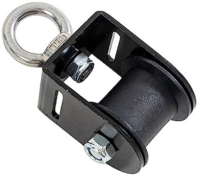 JISADER Bearing Pulley Wheel Lifting Rope Pulley Quiet Single Wheel Loading 220lbs Lifting Block LAT Pull Down Wheel for Ladder Lifts Gym Exercise, Ring Pulley