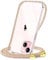 CAROKI Crossbody Case for iPhone 15,Necklace Mobile Phone Cover with Cord Strap Clear Transparent TPU Soft iPhone 15 Cover Holder with Neck Cord Lanyard Strap-Rainbow