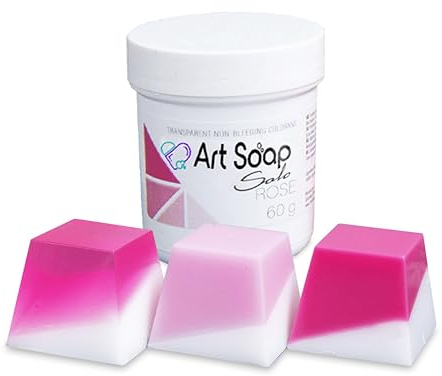 ArtSoap ColorSoap Colorants pour savons artisanaux, Couleur Rose pour créer des pains de savon DIY, Colorant de savon prêt à l'emploi, testé dermatologiquement.