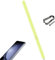 Samsung Galaxy Z Fold5 Stylo Fin S Pen - Édition Slim pour Z Fold 5G avec Embouts Gratuits - Jaune