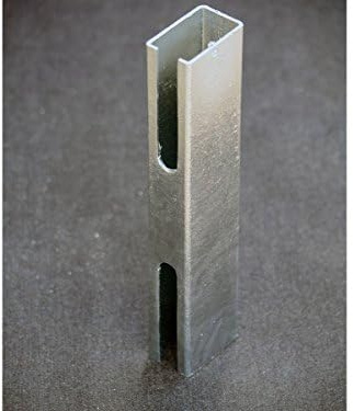 Pfostenadapter Pfostenverbindungsstück für 60mm x 40mm Adapter zur Pfostenverlängerung, 25 cm lang
