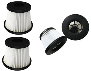 FMNian 4 Pezzi Aspirapolvere Filtro HEPA Per Ariete 2767 2763 BK/RD Cordless Cyclonic Handheld