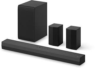 LG S40TR 4.1 ch. Home Theater Soundbar with Rear Surround Speakers and Wireless Subwoofer, Wow Interface, Dolby Audio, AI Sound Pro, Amazon Exclusive
