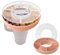 Accesorios de cuenco de silicona, anillo de silicona para aperitivos, cuenco reutilizable, bandeja de caramelos, vaso para taza Stanley, coche y cine (rosa)