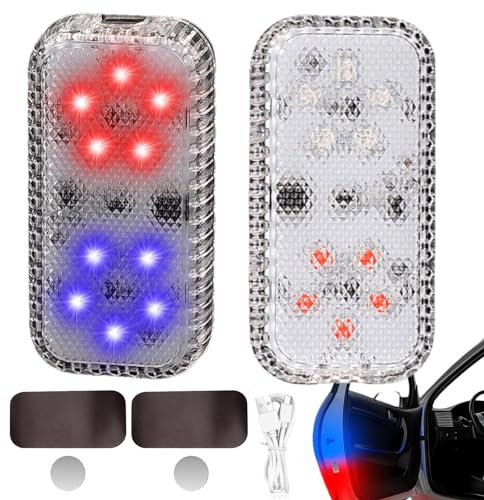 Car Door Warning Lights | 5v Wireless Car Door Rechargeable Flashing LED Lamp | Automotive Lighting Parts for RV, Truck, Car, Sports Car