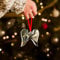 KANPURA Crystal Angel Wings With 2025 Heart Style Engraving Ornaments Hanging Ornament Gifts for Family