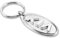tygkshenglfa Kreative Auto Logo Schlüsselanhänger für Auto 3D Chrom Metalllegierung Schlüsselanhänger Geschenke für Frauen und Männer (fit K)