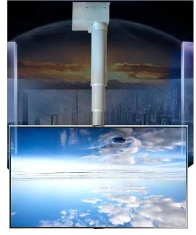 Elektrischer TV-Lift Mit Einstellbarer Höhe, Motorisierte Wandhalterung Mit Fernbedienung, Zwei Installationsmethoden, Für 26-70-Zoll-Flachbildfernseher,90cm