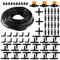 VooGenzek 77 Stücke 4/6 mm Bewässerung Kit, 15m Bewässerungsschlauch, DIY Garten Bewässerungssystem, mit Durchgangsverbinder, T-Verbindungsstück, Schlauchendstopfen, für Terrasse