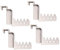 Stabiler Tür- & Fensterhaken | 4er-Set | Beige | Distanzhalter | Für Falze bis 20 mm | Perfekt für Deko, Kleiderbügel & Pflanzen | Löcher & Aussparungen für flexible Befestigung | Robust & praktisch