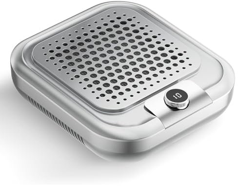 MObyat Aspirador De Uñas, Aspirador De Uñas De Bajo Ruido, Potente Aspirador De 10 Engranajes, 5200mHA Batería De Gran Capacidad, Larga Duración De La Batería, para Uso En Salón Y En Casa