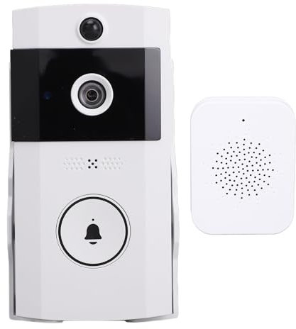 Türklingelkamera Wireless, 2 -Wege -Talk -Audio, 1080p -Türklingelkamera mit Chime, mit der Möglichkeit, eine Verbindung zu Einer Mobilen App Herzustellen, Verbessert die