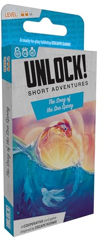 Asmodee | Unlock! Short Adventures 11 - The Song of the Sea Spray | Escape Room Card Game | Ages 10+ | 1-6 Players | 45 Minutes Playing Time | Escape Room Card Game | Ages 10+ | 1-6 Players | 45 Minutes Playing Time