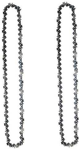 Catena per motosega da 2 pezzi, catena per motosega in metallo da 14 pollici con lama incisiva, taglio rapido e risparmio di manodopera per tagliare alberi e legno, 14 pollici