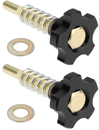 VGOL 2 viti per carburatore d'aria per moto, M5 x 0,75 mm, compatibili con PWK, compatibili con KEIHIN PE (nero)