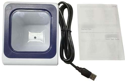 Ejoyous Desktop-Barcode-Scanner, 1D-2D-QR-Code-Leser mit Schneller Dekodierung, Ideal für den Einsatz in Einzelhandelsgeschäften und Restaurants