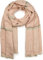 styleBREAKER breiter XXL Schal mit Fischgrät Karo Muster, Zierstreifen und Fransen, Strickschal, Unisex 01017027, Farbe:Rose
