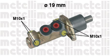 METELLI 05-0061 Hauptbremszylinder und Reparaturteile | Kompatibel mit: CITROËN AX, PEUGEOT 106 I, 205 I, 205 I Cabriolet, 205 II, 205 Kasten/Schrägheck, 305 II, 305 II Break, 309 I