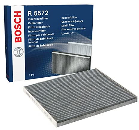 Bosch R5572 Activated Carbon Cabin Filter - Replacement Filter | Against Unpleasant Smells, Pollen and Dust for Cleaner Air Inside the Vehicle